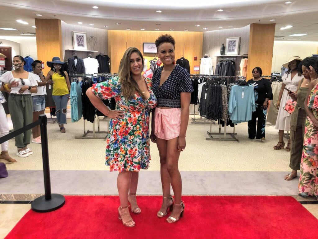 Two Woman Posing at the Dillards Fashion Show